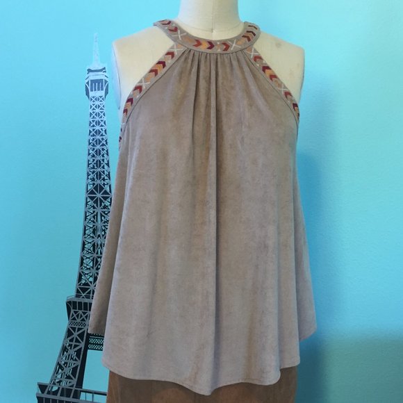 Altar’d State Cleopatra-Style Faux-Suede Top (NEW) - Picture 8 of 16